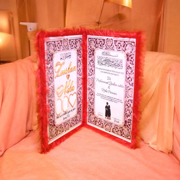 Elegant Custom Nikah Nama – A Celebration of Love &amp; Faith